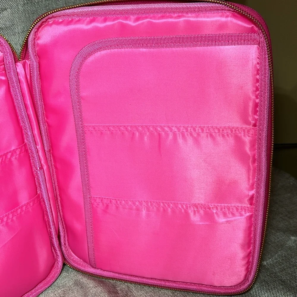 Lilly Pulitzer Soft iPad/Tablet Case Portfolio Pink Large Zipper  Pockets